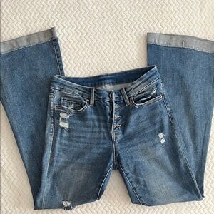 Classic Blue Distressed Women Jeans